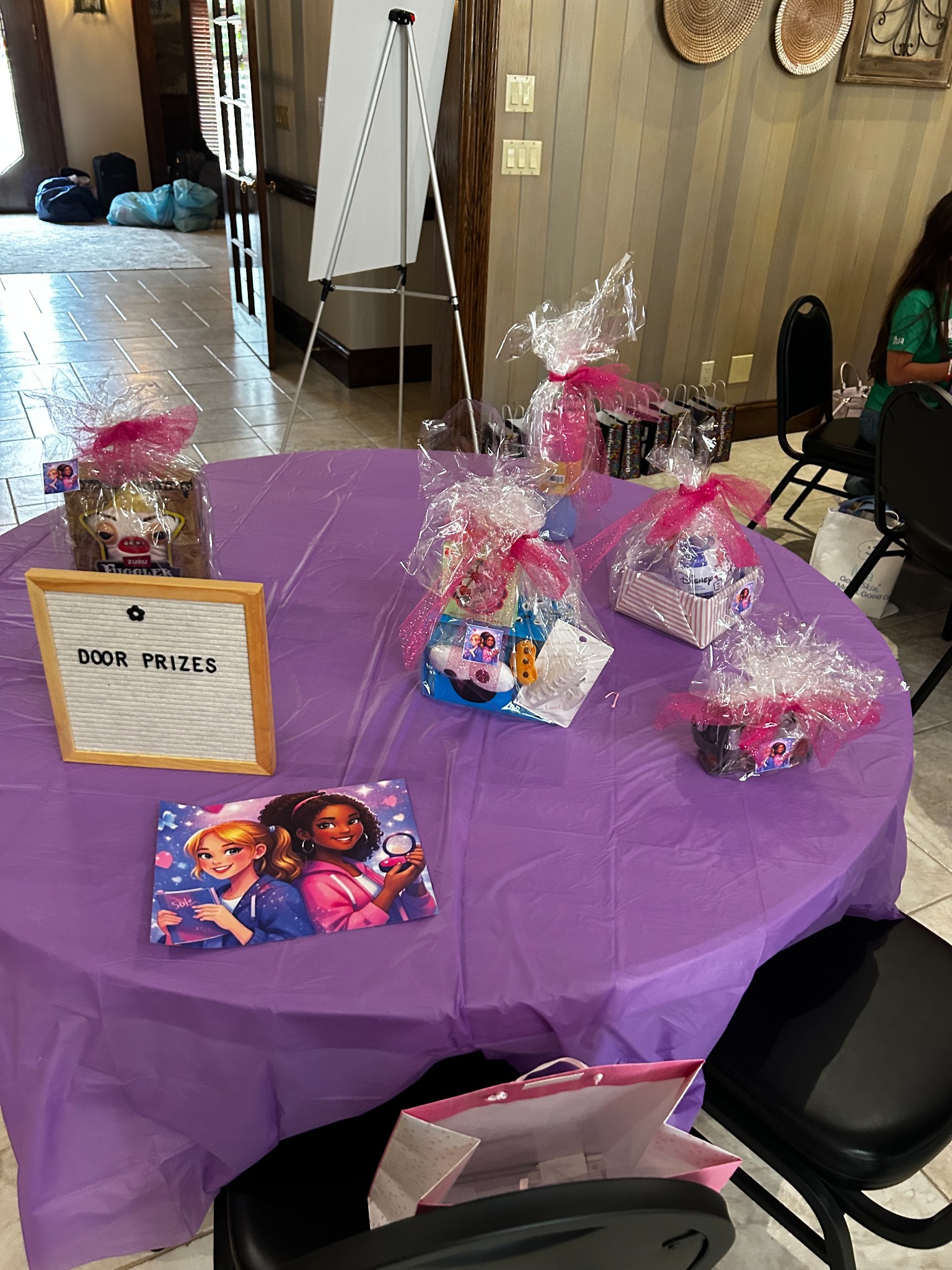 Door prizes and giveaways at the Glow and Grow event