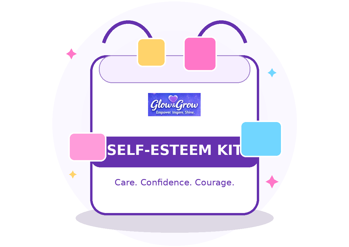Glow and Grow Self-Esteem Kit bag illustration
